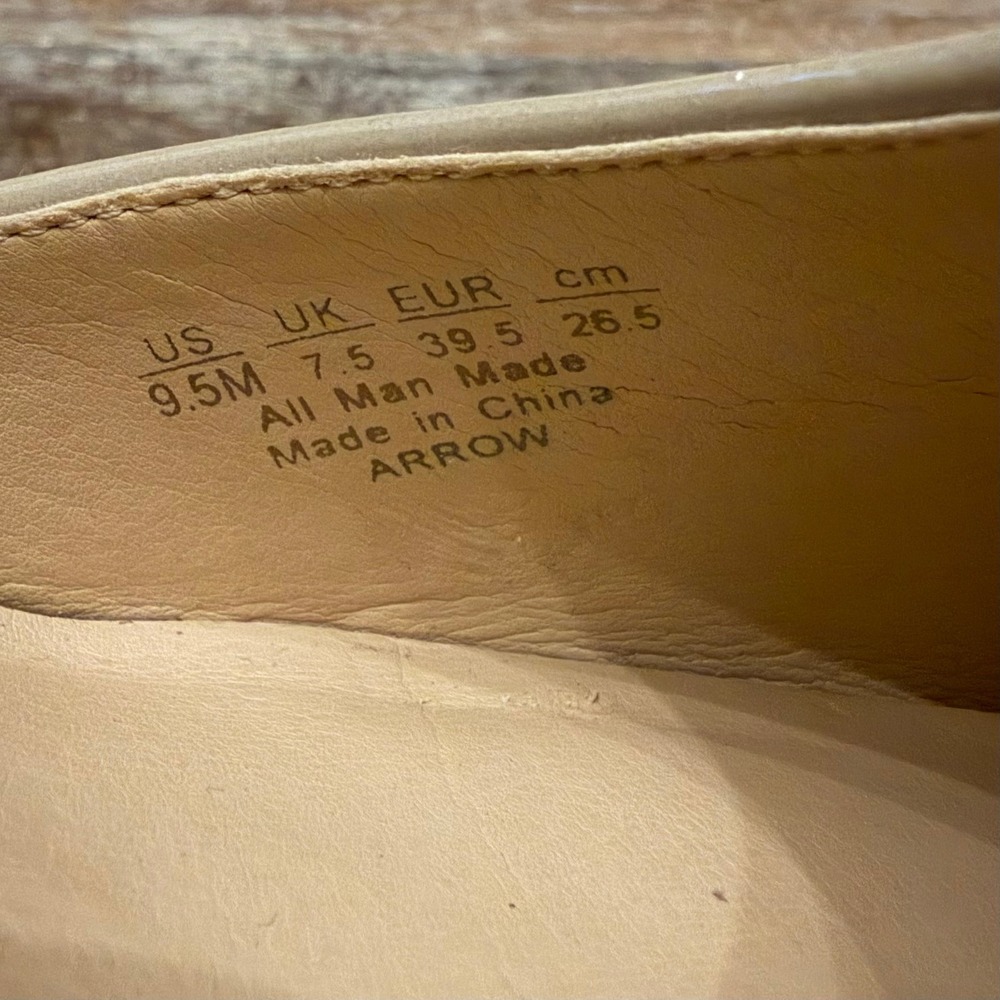 Franco Sarto Arrow Nude Patent d'Orsay Pointed Toe Pumps Heels Womens 9.5M - Picture 10 of 11